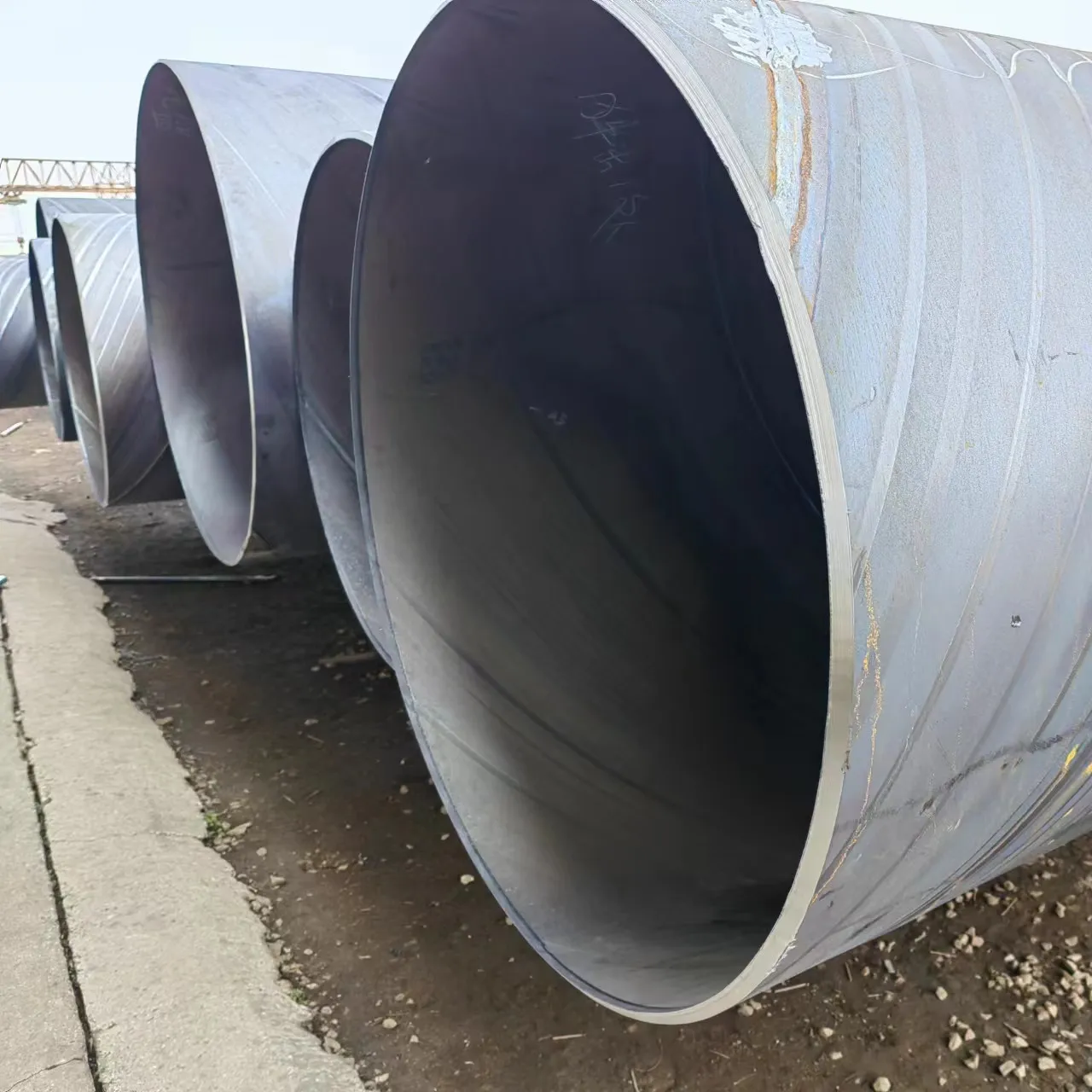 Wholesale SSAW Carbon Steel Pipe Helical Spiral Welded Oil Gas Pipe Pipeline